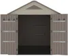 Vente-unique - ANTEVA Gartenhaus Harz BraunBeige - B 369 cm x H 242 cm x L 237 cm Bild 5