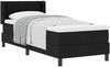 vidaXL Boxspringbett mit Kopfteil Schwarz 200 x 80 cm Stoff 3341134 Bild 2