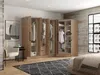Vente-unique - AURALI Wardrobe and walk-in wardrobe Holz, Platte Beige - B 101,5 cm x H 182 cm x L 101,5 cm Bild 5