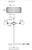 Vente-unique - LACAYA Table lamp Metall TransparentGold - B 30 cm x H 49 cm x L 30 cm Bild 4