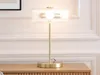 Vente-unique - LACAYA Table lamp Metall TransparentGold - B 30 cm x H 49 cm x L 30 cm Bild 5