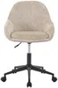 Vente-unique - NAODY Office chair StoffSamt Beige - B 59,5 cm x H 88 cm78 cm x L 55 cm Bild 2