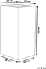 Blumentopf hellbeige quadratisch 30 x 30 x 60 cm GAZA Bild 2