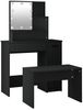 vidaXL Schminktisch-Set mit LED Schwarz Holzwerkstoff 3114116 Bild 5