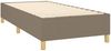 vidaXL Boxspringbett mit Matratze Taupe 80x200 cm Stoff, Härtegrad: H2 [3132269] Bild 4