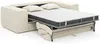Vente-unique - AMELIA Sofa SamtStoff Beige - B 105 cm x H 80 cm x L 216 cm Bild 5