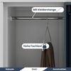 Umkleideschrank Spind IGOR - 6 Abteile, Etikettenhalter Lüftungsschlitze | Umkleidespind Schließfachschrank Garderobenspind, 185x90x45cm Grau-Blau-Anthrazit Bild 4