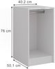 Kommode Sherry Weiß/Weiß Hochglanz 40.2 x 76 cm Vicco Bild 2