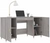 vidaXL Schreibtisch Grau Sonoma 140x50x75 cm Holzwerkstoff 829530 Bild 4