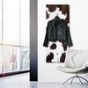 Queence Garderobe - "Cow Cow" Druck auf hochwertigem Arcylglas inkl. Edelstahlhaken und Aufhängung, Format: 50x120cm Bild 2