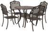 vidaXL Garten Essgruppe 5 pcs Bronze Aluminium 3334700 Bild 2