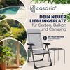 Casaria Gartenstühle 4er Set Grau Klappbar 7-fach Verstellbar Bild 2