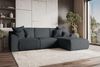 99rooms Gusto Ecksofa Cordstoff POSO Graphit Rechts mit Schlaffunktion Bild 2