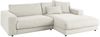 KAWOLA Sofa MADELINE Ecksofa Cord hellgrau Longchair rechts 85 x 190 x 270 cm Bild 5