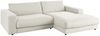 KAWOLA Sofa MADELINE Ecksofa Cord hellgrau Longchair rechts 85 x 190 x 270 cm Bild 2