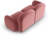 Micadoni Sofa Blair 2-Sitzer Samtstoff Lachs Bild 3