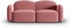 Micadoni Sofa Blair 2-Sitzer Samtstoff Lachs Bild 1