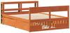 vidaXL Massivholzbett ohne Matratze Wachsbraun 120x200 cm Kiefernholz 3306386 Bild 3