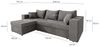 NACANAPA Ecksofa DOMINO, Kleine Ecksofa mit Schlaffunktion und zwei Bettkasten, Liegefläche 140x200 cm, Universelle Ecklösung, 2 Bettzeugcontainer, große Liegefläche 140x200 cm Bild 4