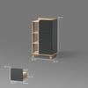 Livinity® Midischrank Marano, Anthrazit/Sonoma, 50 x 90 cm mit Tür und Schublade (1-St) Bild 2