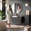 Livinity® Midischrank Marano, Anthrazit/Sonoma, 50 x 90 cm mit Tür und Schublade (1-St) Bild 3