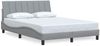 vidaXL Bettgestell ohne Matratze "Hanko" Hellgrau 120x200 cm Stoff 3310377 Bild 2