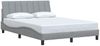 vidaXL Bettgestell ohne Matratze "Hanko" Hellgrau 120x200 cm Stoff 3310377 Bild 3