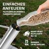LANDMANN Feuerrohr aus Edelstahl | Dekorative Feuersäule für den Garten & die Terrasse | Raucharme Pellet-Fackel mit abnehmbarer Ascheschublade | Geeignet für alle Holzpelletarten Bild 5
