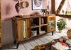 Sideboard Altholz 150x40x86 mehrfarbig lackiert SIXTIES #101 Bild 3