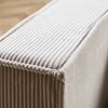 Ecksofa Ottomane rechts Cord Velours 266x150x80 beige FINN Bild 3