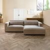 Ecksofa Ottomane rechts Cord Velours 266x150x80 beige FINN Bild 2