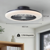 Brilliant LED Deckenleuchte mit Ventilator, 49 cm Ø - RGB Frontlicht & CCT Zentralbeleuchtung, inkl. Fernbedienung, dimmbar & Farbwechsel Bild 5