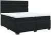 vidaXL Boxspringbett mit Matratze Schwarz 200x200 cm Samt 3293310 Bild 3