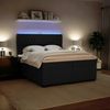 vidaXL Boxspringbett mit Matratze Schwarz 200x200 cm Samt 3293310 Bild 4
