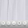 OTTO home Gardine Mila (1 St), Kräuselband, transparent, Voile, mit Wellenmuster bestickt, Voile, einfarbig Bild 3