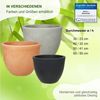 Heimwerkercenter Pflanzkübel MePla Blumentopf Pflanzkübel Siena ø30 cm, Grau, frostfester Kunstoff Bild 3
