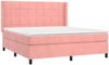 vidaXL Boxspringbett mit Matratze Rosa 160x200 cm Samt 3132692 Bild 3