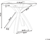 Esstisch YAPP Hellbraun 100 cm 100 cm Sicherheitsglas Bild 2