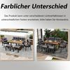 Flieks Gartenlounge-Set, 6-Sitzer Gartenmöbel Sitzgruppe Esstisch mit abnehmbarem Servierwagen Bild 2