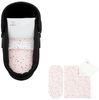 Kikkaboo Kinderwagen Bettwäsche-Set Bär 6tlg Decke 80x60 Kissen 35x26 Laken rosa Bild 3