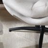 Bronx71 Sessel mit Hocker Palma Leinen drehbar taupe Bild 5