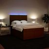 vidaXL Boxspringbett mit Matratze Rosa 140x190 cm Samt 3293205 Bild 5