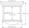Elstead Hadrian 1 Light Deckenleuchte Klarglas Chrom IP44 Bild 4