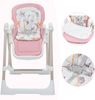 Baby Vivo 3in1 Kinderhochstuhl / Babywippe höhenverstellbar für Kinder - Lulu in Rosa Bild 2