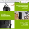 Juskys Automatik Mülleimer mit Bewegungssensor, wasserdicht, Stahl, Schwarz, 60 Liter Bild 3