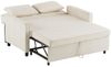 Merax Schlafsofa 2-Sitzer Sofabett klappbar, 1 Teile, Polstersofa Sofa, verstellbare Rückenlehne, inkl. Kissen & Holzrahmen Bild 2