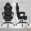 Woltu Gaming-Stuhl (1 St), mit Massagefunktion, ergonomisch, 150 kg, Tech-Stoff Bild 2