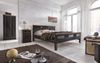 TPFLiving Garderobenschrank Auburn - aus schwarzem Mangoholz (antikes Design - mit honigfarbener Deckplatte, Designer Schrank - Wohnzimmerschrank - Mehrzweckschrank) Produktlinie: Washington - Breite: 80 cm, Höhe: 180 cm, Tiefe: 45 cm Bild 4