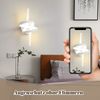 ZMH Wandlampe Led Wandleuchte Innen: Wand Lampe für Treppenhaus Flur Wohnzimmer Schlafzimmer Badezimmer 7W Modern Design Weiß Wandleuchten Warmweiß 3000K Bild 3