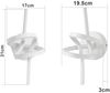 ZMH Wandlampe Led Wandleuchte Innen: Wand Lampe für Treppenhaus Flur Wohnzimmer Schlafzimmer Badezimmer 7W Modern Design Weiß Wandleuchten Warmweiß 3000K Bild 4